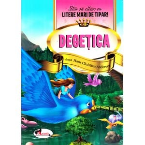 Degetica - Stiu sa citesc cu litere mari de tipar