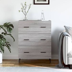 Servanta, vidaXL, gri sonoma, 69,5x34x90 cm, lemn compozit