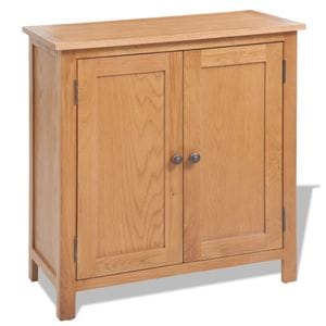 Servanta, vidaXL, 70 x 35 x 75 cm, lemn masiv de stejar