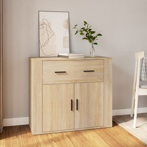 Servanta, vidaXL, stejar sonoma, 80x33x70 cm, lemn compozit