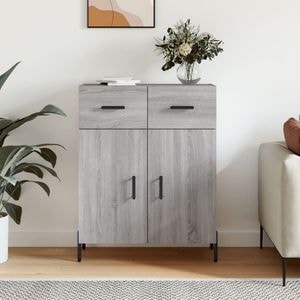 Servanta, vidaXL, gri sonoma, 69,5x34x90 cm, lemn compozit