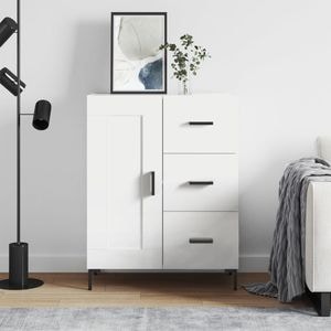 Servanta, vidaXL, alb, 69,5x34x90 cm, lemn compozit