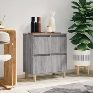 Comoda living VidaXL, lemn, 60 x 35 x 70 cm, sonoma gri
