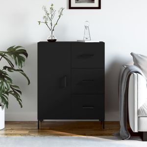 Comoda living VidaXL, lemn, 69.5 x 34 x 90 cm, negru