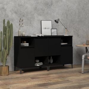 Comoda living VidaXL, lemn, 120 x 35 x 70 cm, negru