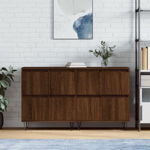 Comoda living VidaXL, lemn, 120 x 35 x 70 cm, stejar maro