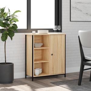 Comoda VidaXL, lemn, 70 x 30 x 80 cm, stejar sonoma