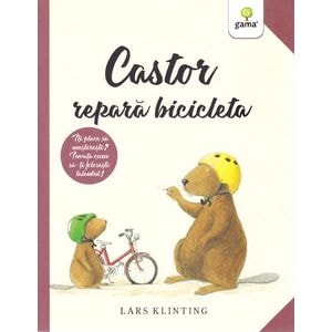 Castor repara bicicleta - Lars Klinting