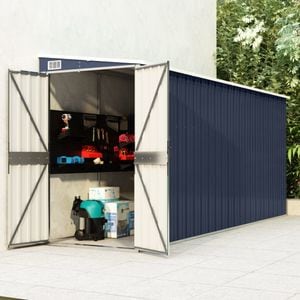 Magazie gradina VIDAXL, otel galvanizat, 118 x 382 x 78 cm, antracit