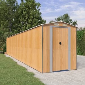 Sopron de gradina, VIDAXL, 21 Kg, 192x1021x223 cm, Otel galvanizat, Maro