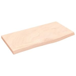 Polita de perete, VIDAXL, Lemn masiv, 60x30x2-4) cm, 43 Kg, Maro
