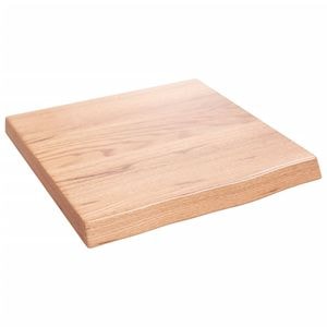 Raft de perete, VIDAXL, Lemn masiv, 40x40x2-4) cm, 38 Kg, Maro