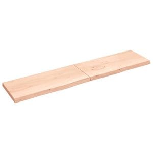 Polita de perete, VIDAXL, Lemn masiv, 220x50x2-6 cm, 24 Kg, Maro