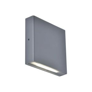 Aplica LED exterior Inspire Anya, 8W, 1310lm, 4000K, rezistenta la intemperii, IP54, gri