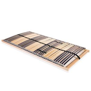 Baza de pat cu sipci, vidaXL, 42 sipci, 7 zone, 120 x 200 cm, Multicolor