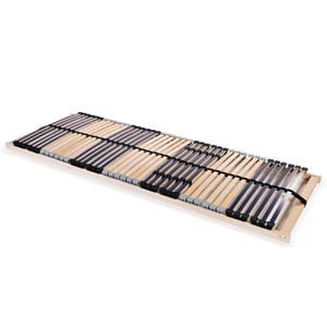 Baza de pat cu sipci, vidaXL, 42 sipci, 7 zone, 70 x 200 cm, Multicolor