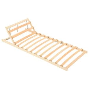 Baza de pat cu sipci, vidaXL, 13 sipci, cap ajustabil, 80x200 cm, Maro