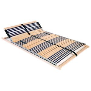Baza de pat cu sipci, vidaXL, 42 sipci, 7 zone, 140 x 200 cm, Multicolor