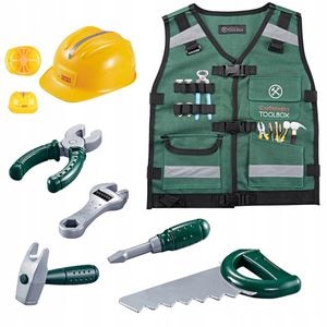 Kit Instrumente bricolaj Tool Box idealSTORE, cu diferite accesorii multifunctionale, 3 ani+