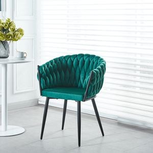 Scaun Living Tapitat KJC11, 74 x 44 x 47, verde