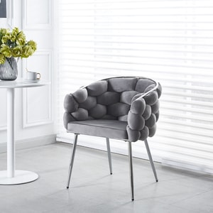 Scaun Living Tapitat KJC14, 80 x 67 x 460cm, gri