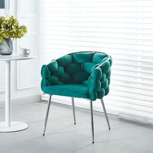 Scaun Living Tapitat KJC14, 80 x 67 x 60 cm, Verde