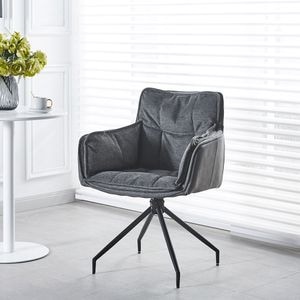 Scaun Living KJC389, 85 x 61 x 61 cm, negru