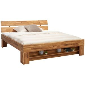 Cadru de pat CARRYHOME, dublu, 2 sertare, 180x200 cm, Maro