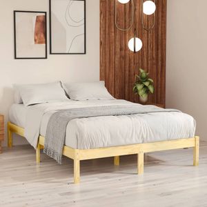Cadru de pat Super King vidaXL, 180x200 cm, lemn masiv, Maro
