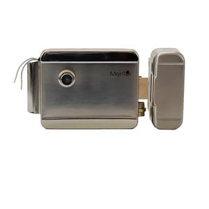 Yala electromagnetica Mentor SY073 cu buton si butuc, stanga dreapta, universala, aplicata, argintie, 12V, 150mAh