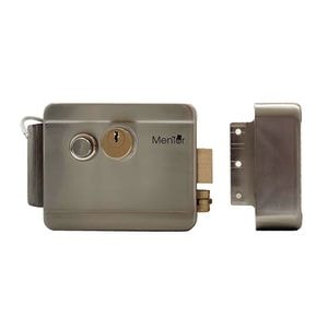 Yala electromagnetica Mentor SY075 cu buton si butuc dublu, stanga dreapta, universala, aplicata, argintie, 12V, 150mAh