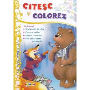 Citesc si colorez: Ursul pacalit de vulpe
