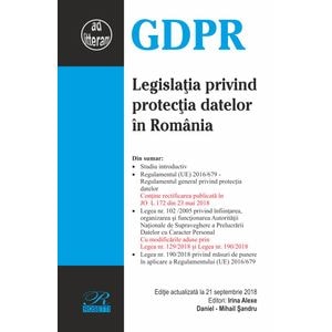 Legislatia privind protectia datelor in Romania