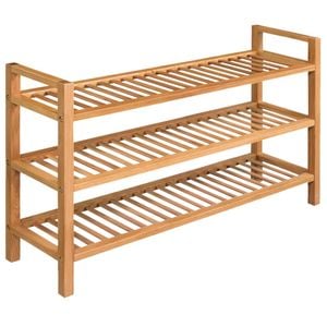 Bancheta hol, VIDAXL, lemn masiv, 100 x 27 x 60 cm, maro