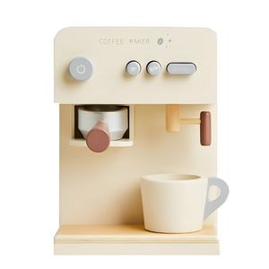 Aparat de Cafea pentru Copii din Lemn Deluxe Barista ideal STORE, Dimensiune 16 x 13 x 22, Include o ceasca de cafea, O piesa de mobilier perfecta in bucataria micului bucatar