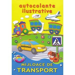 Mijloace de transport. Autocolante ilustrative