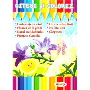 Citesc si colorez: Umbrelute in vant