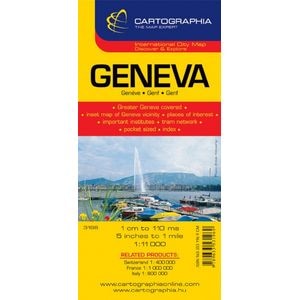 Geneva. Harta turistica si rutiera
