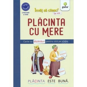 Placinta cu mere. Invat sa citesc de mic