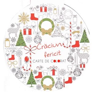 Craciun fericit - Carte de colorat