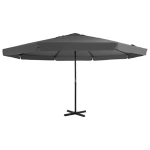 Umbrela de soare vidaXL cu stalp aluminiu, antracit, 500 cm 