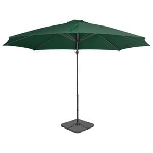 Umbrela de exterior vidaXL cu baza portabila, verde   