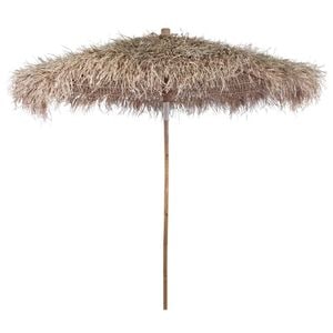 Umbrela vidaXL din bambus cu umbrar din frunze de bananier, 210 cm
