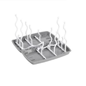 Uscator biberoane pliabil BabyOno, potrivit pentru calatorii, fara BPA, universal, gri