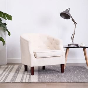 Fotoliu fix VIDAXL, textil, 65 x 64 x 65 cm, bej
