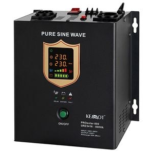   Sursa de Curent UPS pentru Centrale Termice Sinus Pur 500W, Protectie Tensiune, Kemot Negru