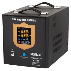  Sursa de Curent UPS pentru Centrale Termice Sinus Pur 1200W, Protectie Tensiune, Kemot Negru