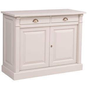 Bufet cu 2 usi, 2 sertare, BAS, Colectia Directoire, culoare crem P024, vopsit, 100% lemn masiv