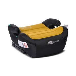 Inaltator auto pentru copii, Lorelli, Matador, Isofix, i-Size, certificat R129, 6-12 ani, 125-150 cm, 22-36 Kg, cotiere confortabile, husa detasabila si lavabila, Lemon Curry