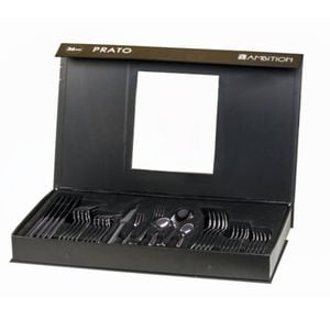 Set tacamuri inox AMBITION Prato, 36 piese, 6 persoane, ambalate in cutie cadou